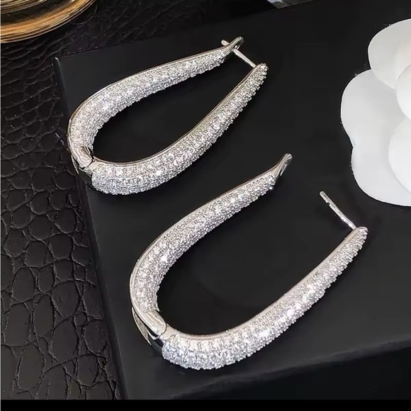 Dazzling Crystal Drop Earrings - Picture 5 of 6